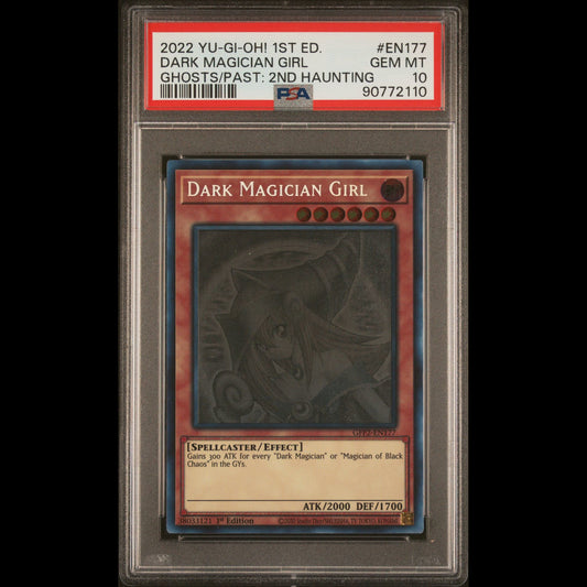 Yu-Gi-Oh! Dark Magician Girl PSA 10 Gem Mint 1st Edition Ghost Rare GFP2