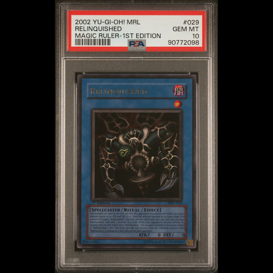 Yu-Gi-Oh! Relinquished PSA 10 Gem Mint 1st Edition MRL Magic Ruler